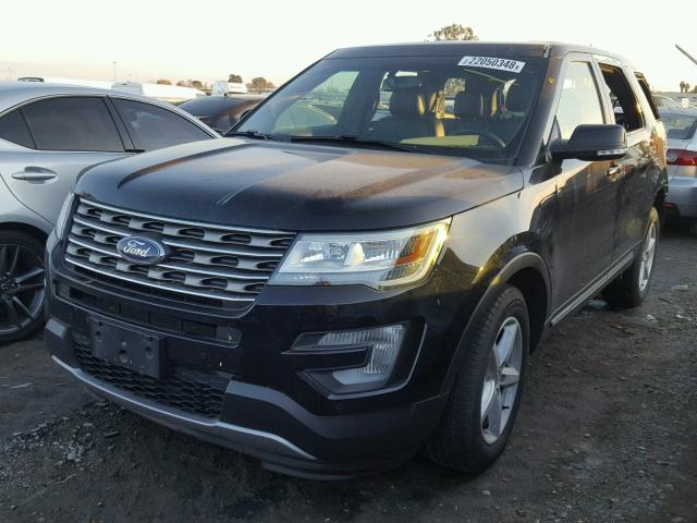 1FM5K8DH2GGB53023 - 2016 FORD EXPLORER X BLACK photo 2