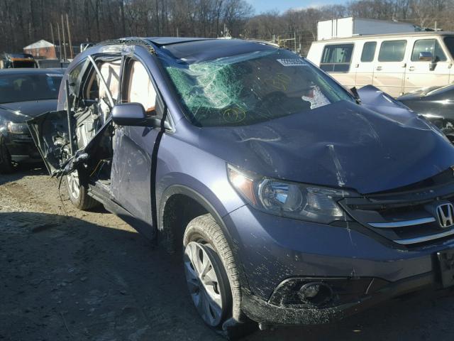 2HKRM4H73DH684636 - 2013 HONDA CR-V EXL BLUE photo 9