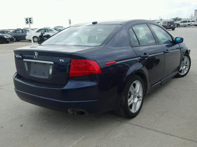 19UUA66225A062433 - 2005 ACURA TL BLUE photo 4