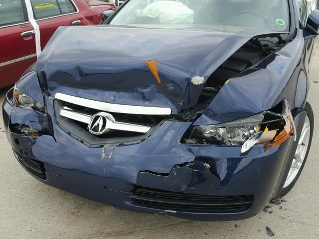 19UUA66225A062433 - 2005 ACURA TL BLUE photo 9