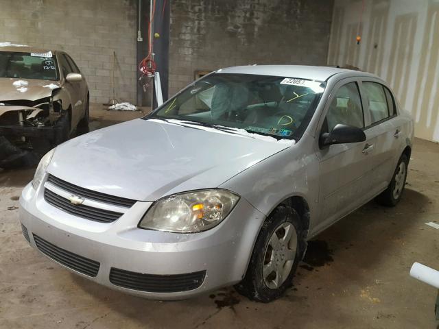 1G1AK58F087201543 - 2008 CHEVROLET COBALT LS SILVER photo 2