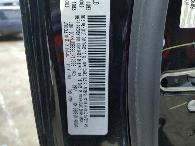 1C4NJDBB9GD712809 - 2016 JEEP COMPASS SP BLACK photo 10