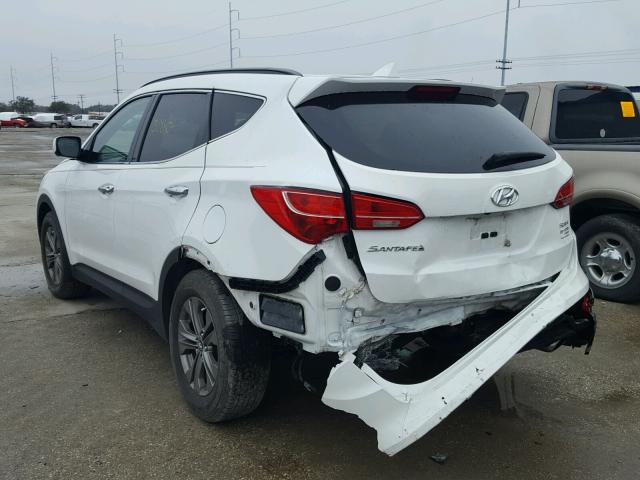 5XYZU3LB8EG186480 - 2014 HYUNDAI SANTA FE S WHITE photo 3