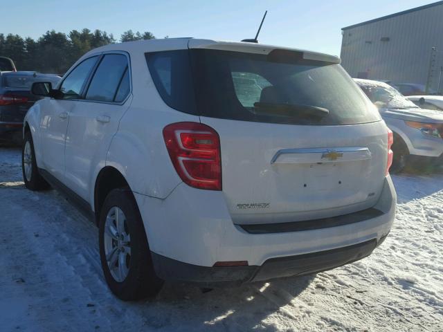 1GNFLEEK4GZ105520 - 2016 CHEVROLET EQUINOX LS WHITE photo 3