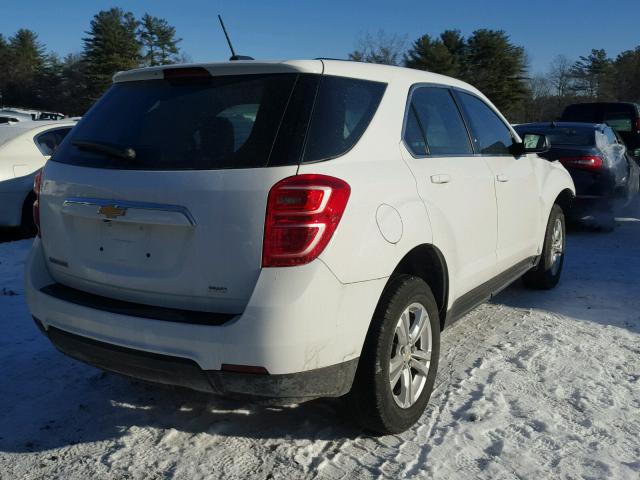 1GNFLEEK4GZ105520 - 2016 CHEVROLET EQUINOX LS WHITE photo 4