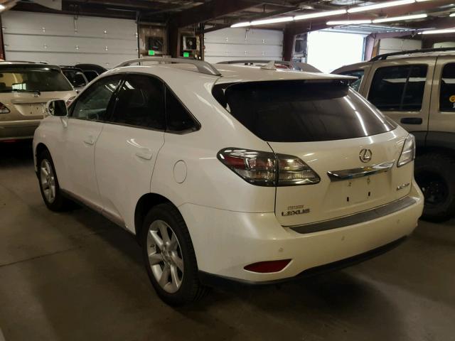 2T2BK1BA5AC041581 - 2010 LEXUS RX 350 WHITE photo 3