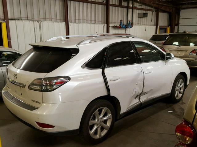 2T2BK1BA5AC041581 - 2010 LEXUS RX 350 WHITE photo 4