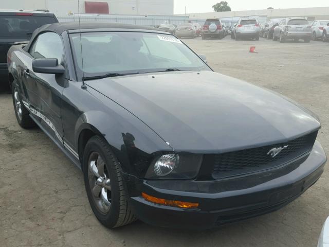 1ZVFT84N375282196 - 2007 FORD MUSTANG BLACK photo 1