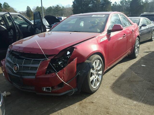 1G6DV57V180160033 - 2008 CADILLAC CTS HI FEA RED photo 2