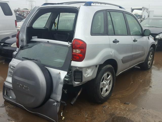 JTEGD20V250094363 - 2005 TOYOTA RAV4 SILVER photo 4