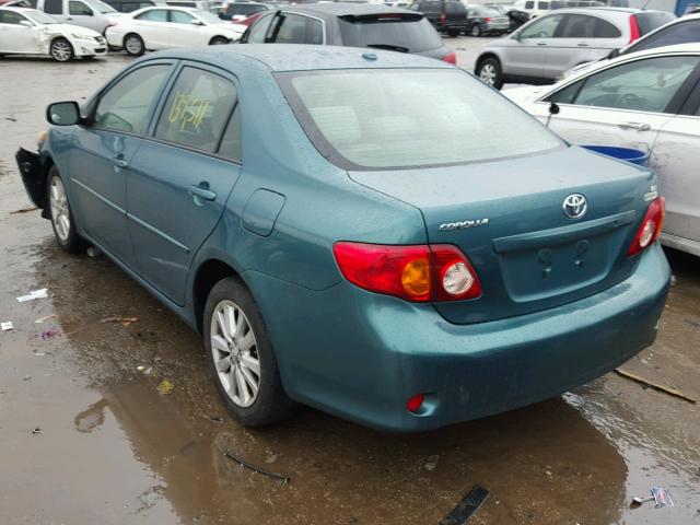 JTDBL40E99J026171 - 2009 TOYOTA COROLLA BA TEAL photo 3