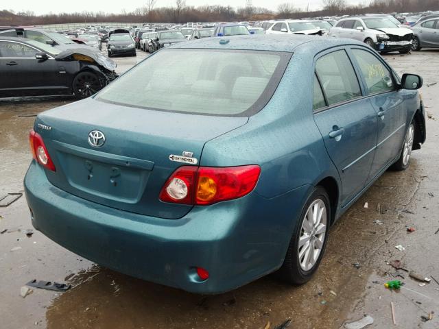 JTDBL40E99J026171 - 2009 TOYOTA COROLLA BA TEAL photo 4