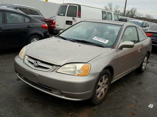 1HGEM22923L086496 - 2003 HONDA CIVIC EX TAN photo 2