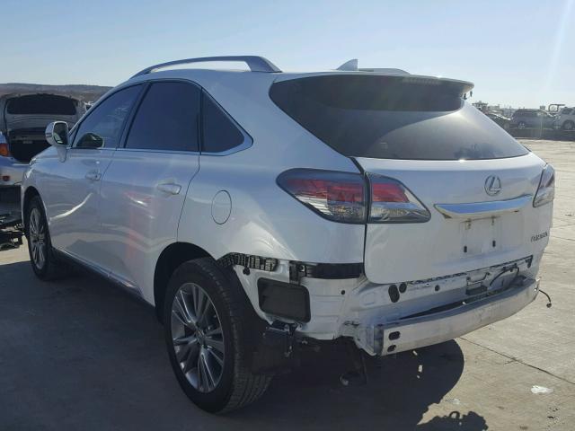 JTJZK1BA1E2012986 - 2014 LEXUS RX 350 WHITE photo 3