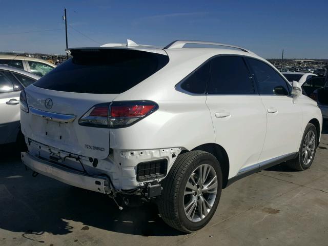 JTJZK1BA1E2012986 - 2014 LEXUS RX 350 WHITE photo 4