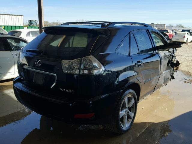 JTJGA31U840022118 - 2004 LEXUS RX 330 BLACK photo 4