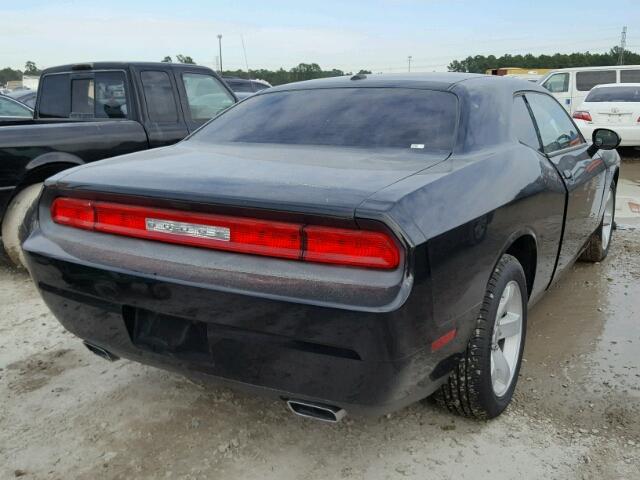 2C3CDYAG9EH286031 - 2014 DODGE CHALLENGER BLACK photo 4