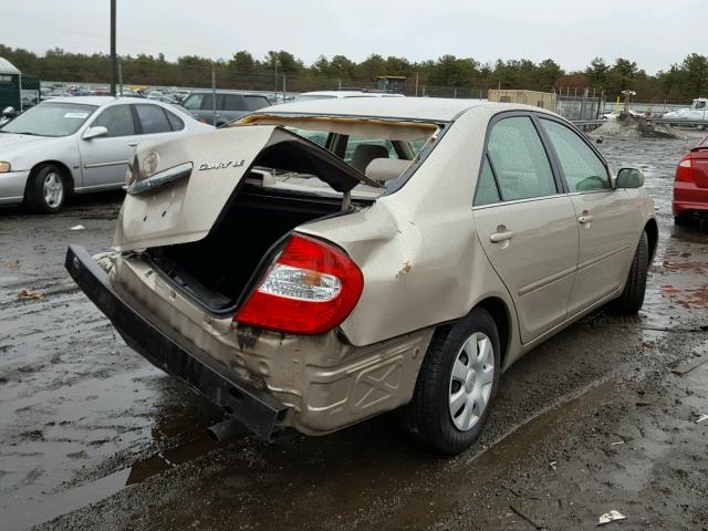 4T1BE30K33U766701 - 2003 TOYOTA CAMRY LE GOLD photo 4