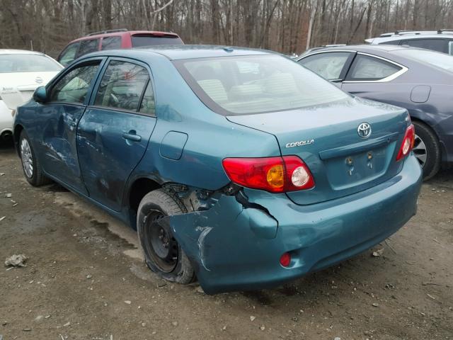 2T1BU4EE2AC517350 - 2010 TOYOTA COROLLA BA GREEN photo 3