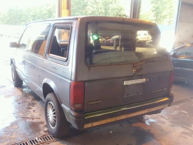 2B4FK45KXKR314234 - 1989 DODGE CARAVAN SE GRAY photo 3