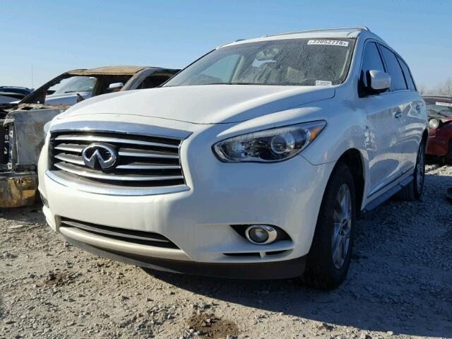 5N1AL0MN6EC531108 - 2014 INFINITI QX60 WHITE photo 2