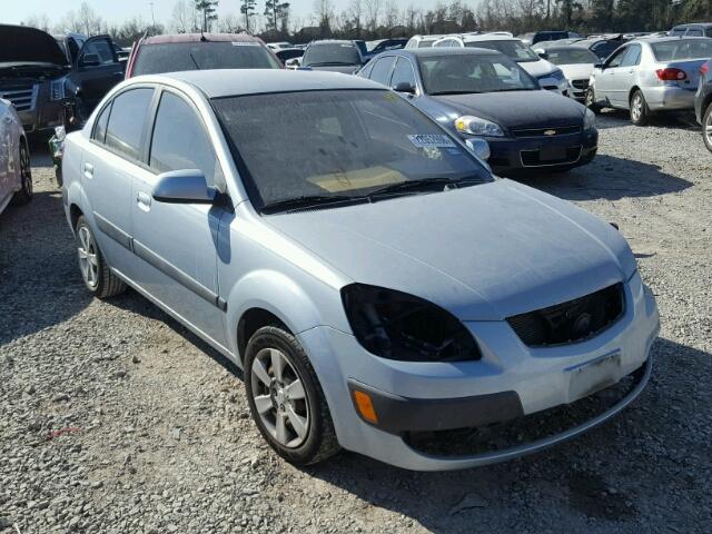 KNADE123676279894 - 2007 KIA RIO BASE BLUE photo 1