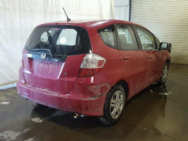 JHMGE88209C006296 - 2009 HONDA FIT RED photo 4