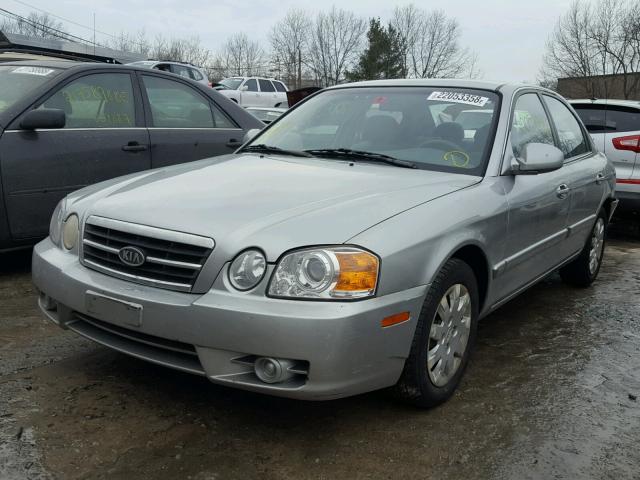 KNAGD126245333770 - 2004 KIA OPTIMA LX SILVER photo 2