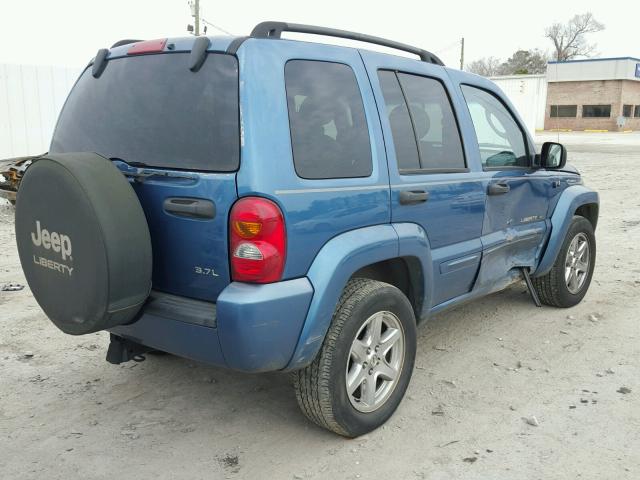 1J4GK58KX3W548224 - 2003 JEEP LIBERTY LI BLUE photo 4