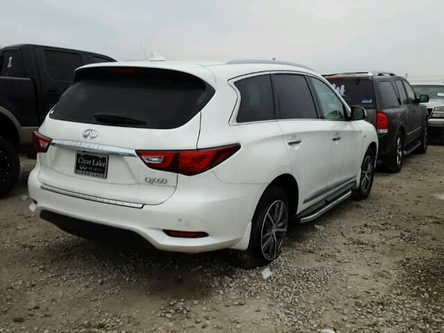 5N1DL0MN8HC543844 - 2017 INFINITI QX60 WHITE photo 4