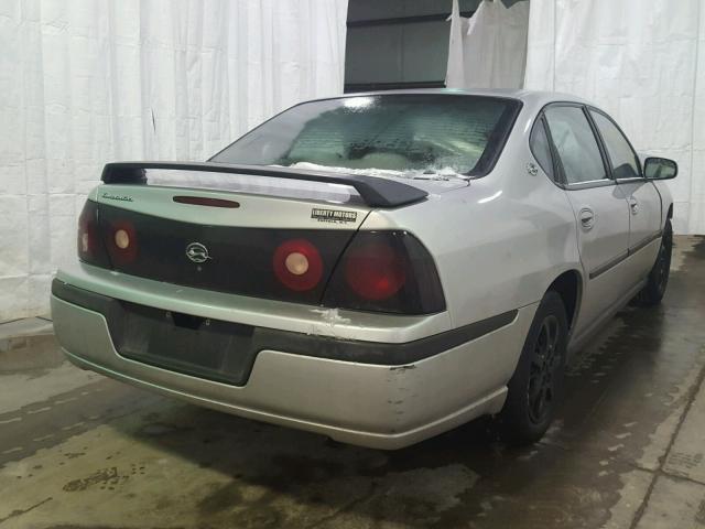 2G1WF52E949264837 - 2004 CHEVROLET IMPALA GRAY photo 4