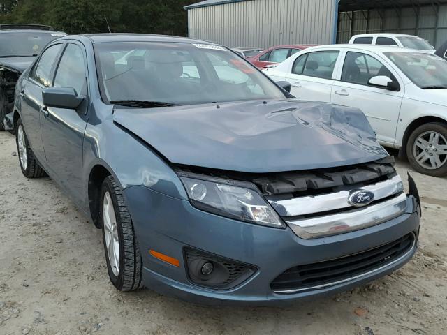 3FAHP0HA0CR389342 - 2012 FORD FUSION SE BLUE photo 1