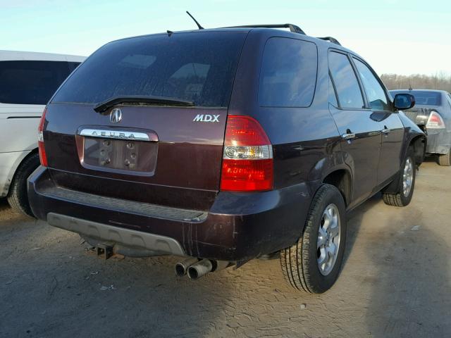 2HNYD18691H512949 - 2001 ACURA MDX TOURIN MAROON photo 4