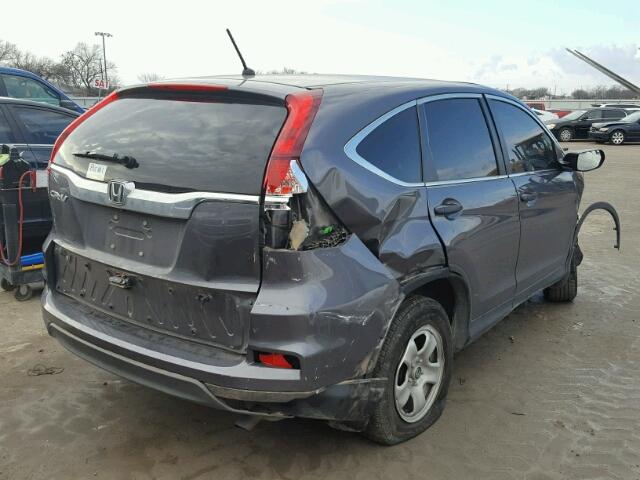 2HKRM3H36FH509713 - 2015 HONDA CR-V LX GRAY photo 4