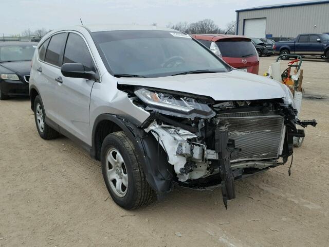 5J6RM4H39FL120690 - 2015 HONDA CR-V LX SILVER photo 1