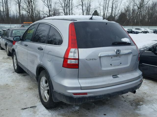 5J6RE4H56BL032642 - 2011 HONDA CR-V EX SILVER photo 3