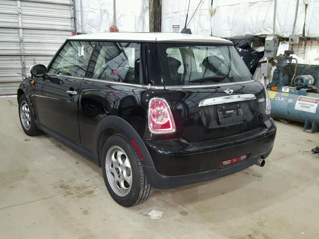 WMWSU3C54DT685465 - 2013 MINI COOPER BLACK photo 3