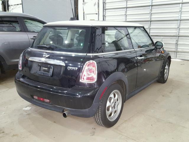 WMWSU3C54DT685465 - 2013 MINI COOPER BLACK photo 4