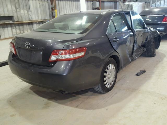4T4BF3EK0AR009585 - 2010 TOYOTA CAMRY BASE GRAY photo 4