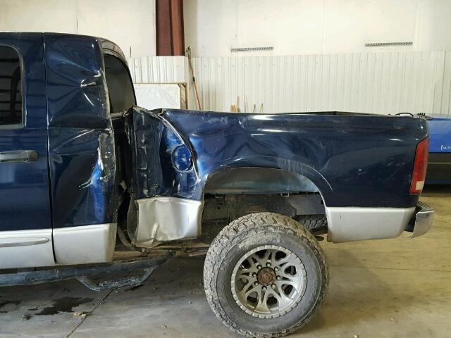 3D7KS29C06G165911 - 2006 DODGE RAM 2500 BLUE photo 9