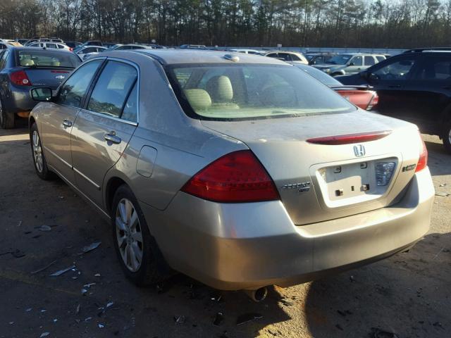 1HGCM66567A008049 - 2007 HONDA ACCORD EX TAN photo 3