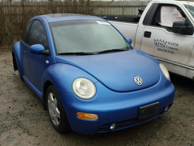 3VWCS21CX1M407816 - 2001 VOLKSWAGEN NEW BEETLE BLUE photo 1