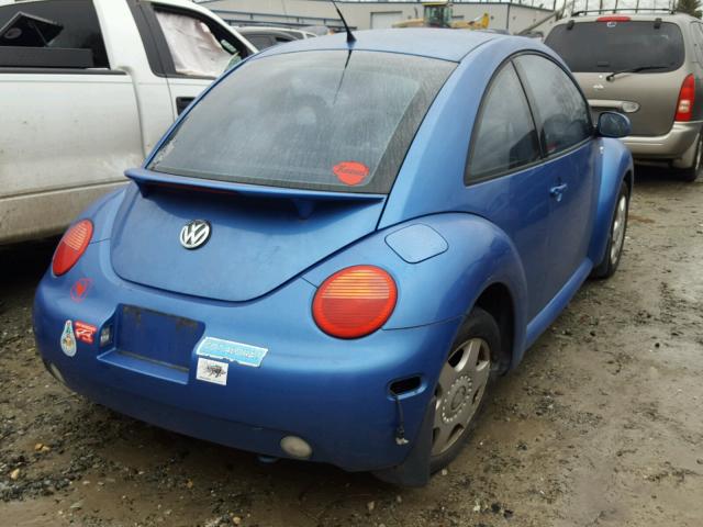 3VWCS21CX1M407816 - 2001 VOLKSWAGEN NEW BEETLE BLUE photo 4