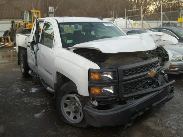 1GCVKPEHXFZ305730 - 2015 CHEVROLET SILVERADO WHITE photo 1