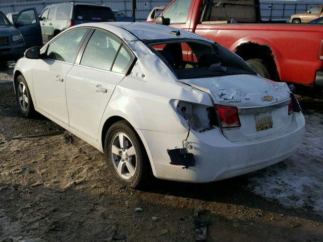 1G1PC5SB3E7207961 - 2014 CHEVROLET CRUZE LT WHITE photo 3