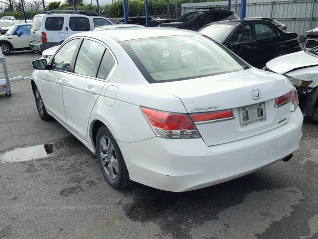 1HGCP2F67CA008838 - 2012 HONDA ACCORD SE WHITE photo 3