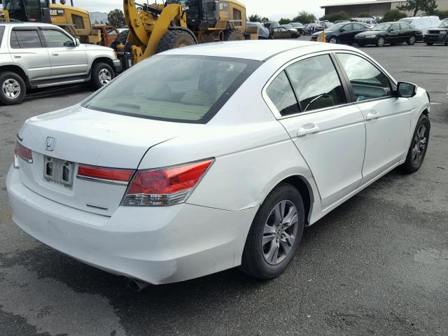 1HGCP2F67CA008838 - 2012 HONDA ACCORD SE WHITE photo 4