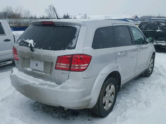 3D4GG57V49T212055 - 2009 DODGE JOURNEY SX SILVER photo 4