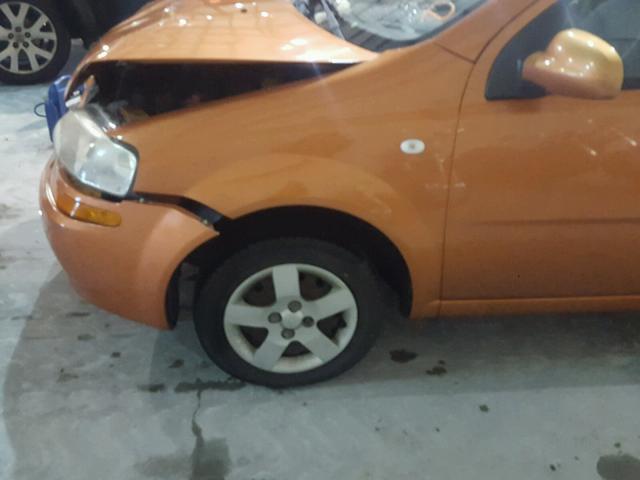 KL1TD62635B497022 - 2005 CHEVROLET AVEO BASE ნარინჯისფერი ფოტო 9