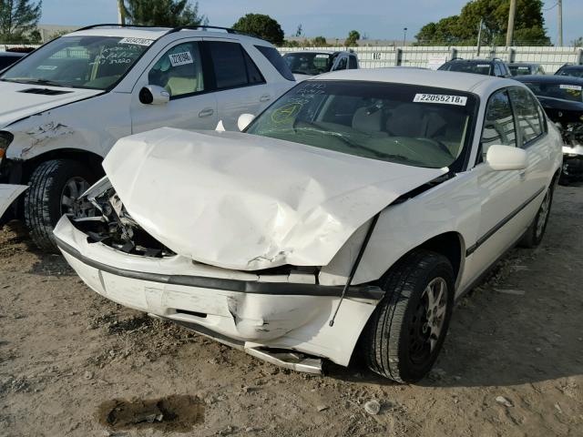 2G1WF52E919270567 - 2001 CHEVROLET IMPALA WHITE photo 2